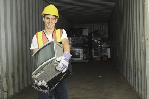 Recycling bins and sorting station